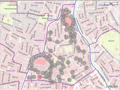 Schutzzonen Stadtplan 9.Bezirk
